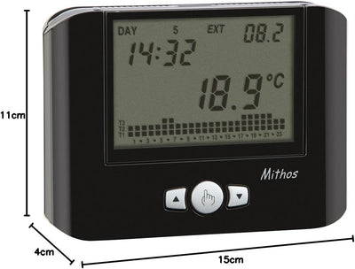 VEMER VE312500 MITHOS Digital Heizungsthermostat, Raumthermostat mit Wochenprogrammierung, Stromvers