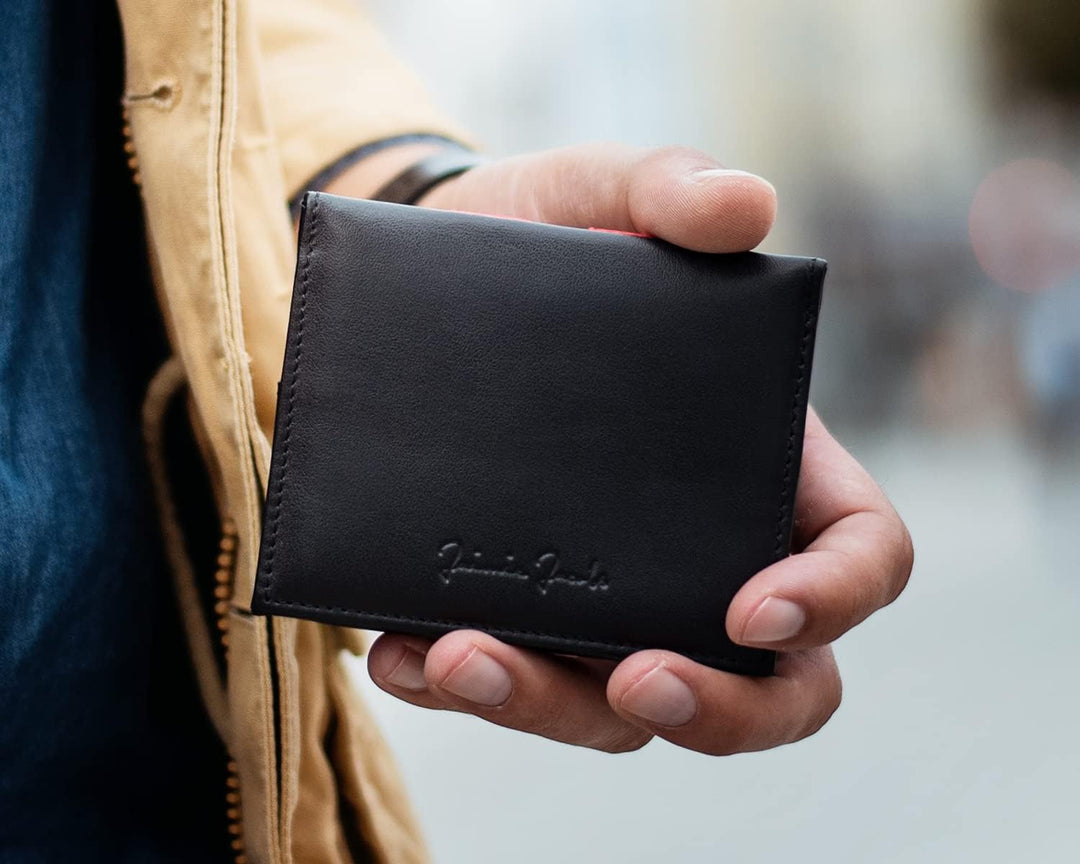 Jaimie Jacobs Flap Boy mit Gravur - Das Original - Magischer Geldbeutel mit Münzfach RFID-Schutz Ges