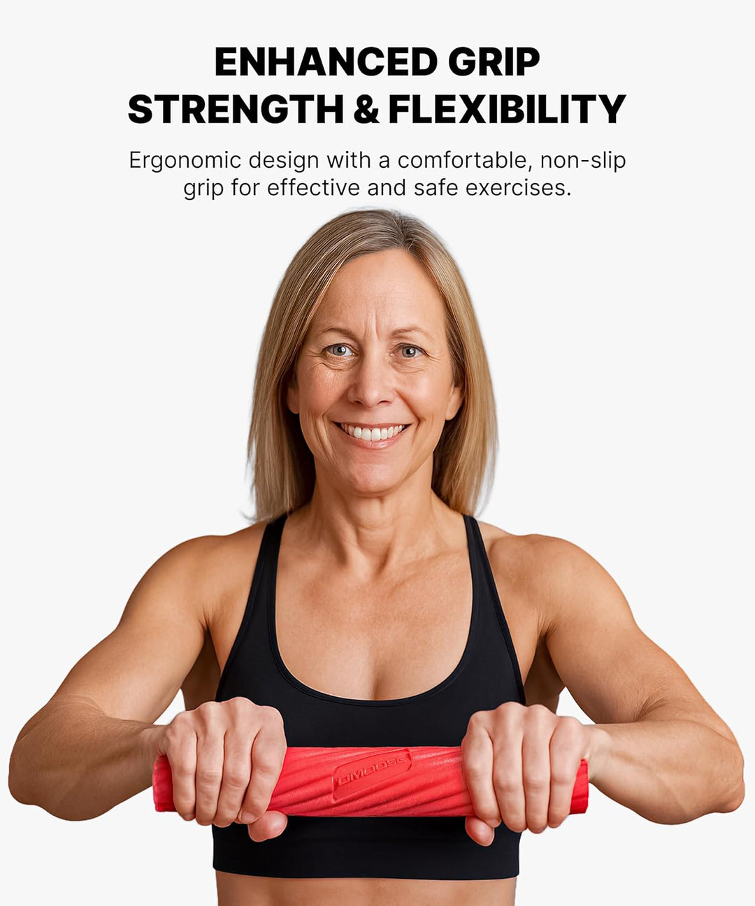 DMoose Flex Resistance Bar für Physiotherapie – Rutschfestes Geruchloses TPE-Material – Übungsstange