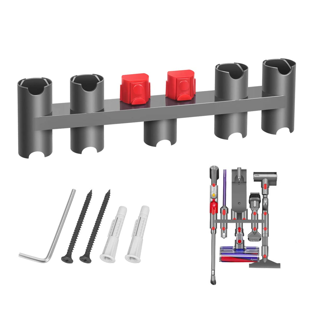 DrRobor Halterung Zubehör für Dyson V7 V8 V10 V11 V15, Wandhalterung für Dyson Staubsauger mit 9 Auf