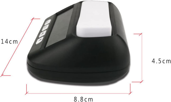 Septpenta LEAP Schachuhr, ABS Display Schachuhr, Digitaler Schachtimer, Tonalarmfunktion, Schachuhr