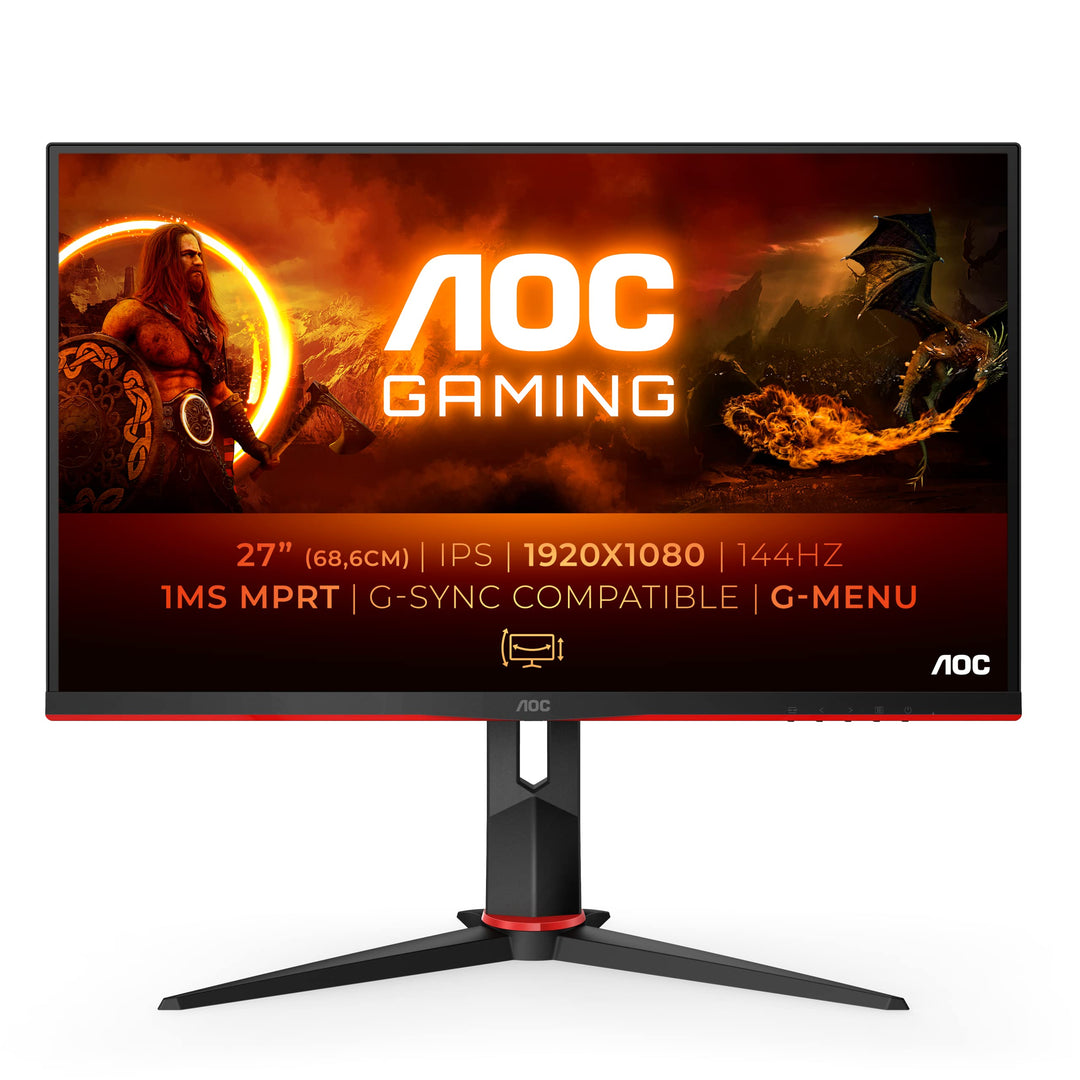 AOC Gaming 27G2 - 27 Zoll FHD Monitor, 144 Hz, 1ms (1920x1080, HDMI, DisplayPort, Free-Sync) schwarz