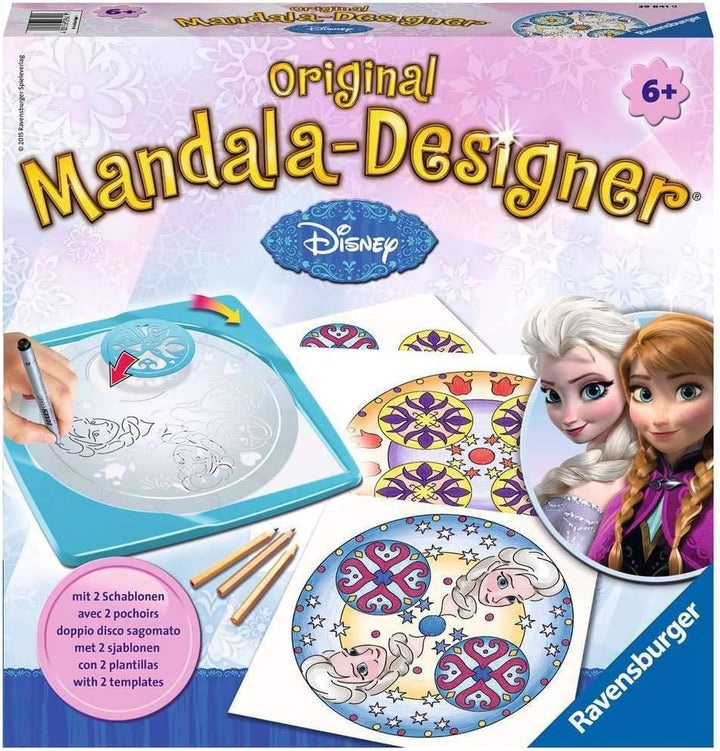 Ravensburger Mandala Designer Frozen 29841, Zeichnen Lernen mit Anna, ELSA und ihren Freunden für Ki