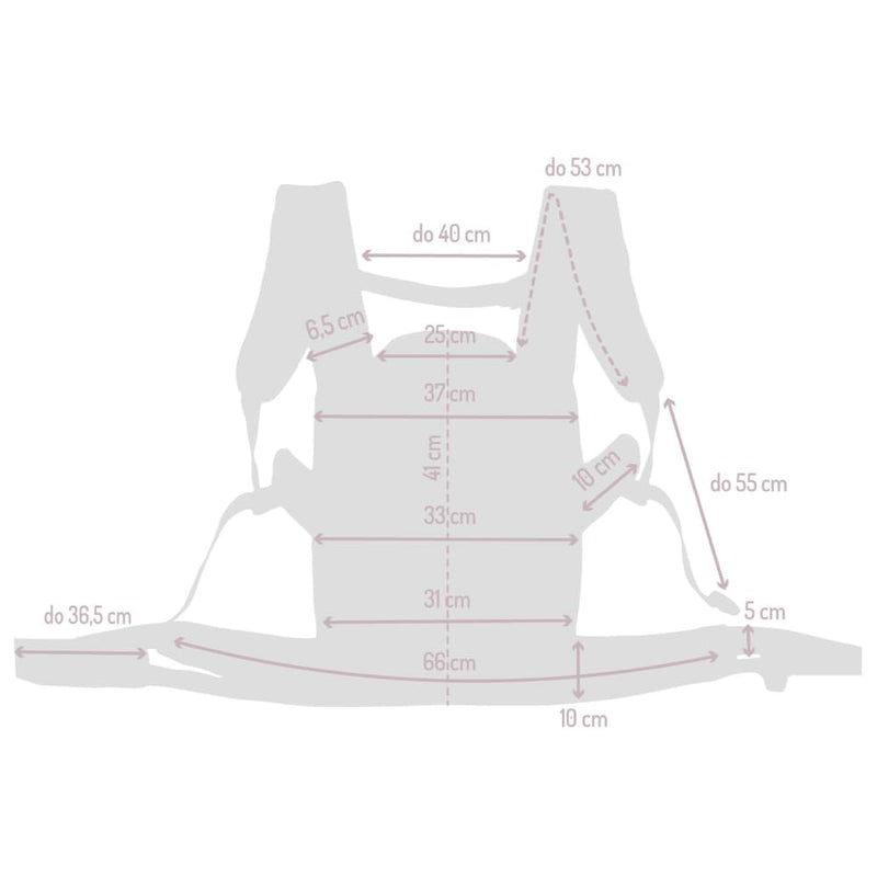 MOMI COLLETE Babytrage ab 3. Lebensmonat, für Babys und Kleinkinder bis max. 20 kg Körpergewicht, mi