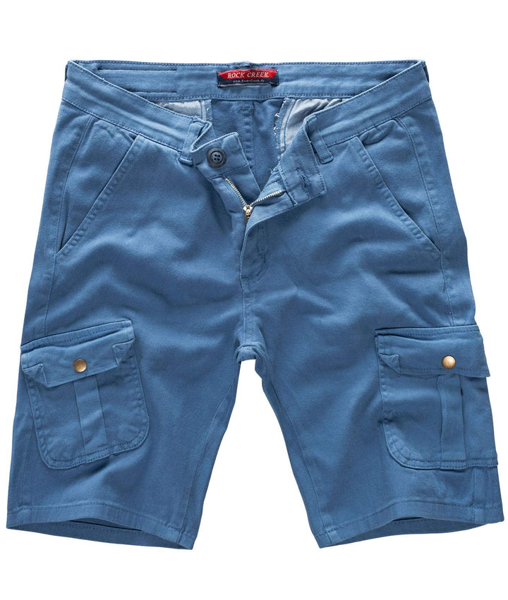 Rock Creek Herren Cargo Shorts Chinoshorts RC-2203 29W Blau, 29W Blau