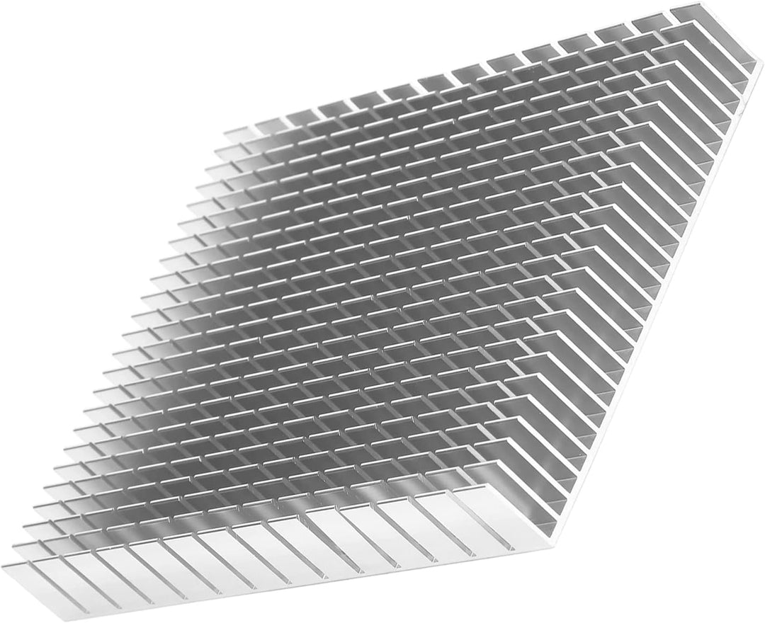 Eujgoov Aluminium Kühlkörper, PC Kühlrippen Heatsink 150x120x20mm Kühlung Kühlerkühlung für CPU Leis
