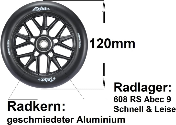 Blunt Hollow Core Stunt-Scooter Wheel Park I Trick I Tret I Roller I Ersatz I Rad I Rolle IAluminium