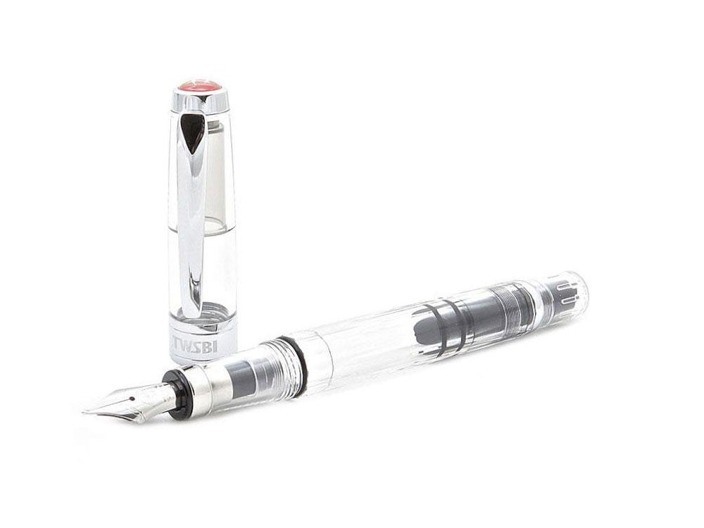 TWSBI Diamond Clear 580,Feder M,Füllfederhalter,Demonstrator,Kolbenfüller,Piston,Fountain Pen