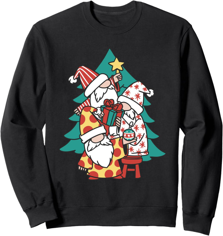 Gnome Wichtel Weihnachten Lustige Weihnachtswichtel Xmas Sweatshirt
