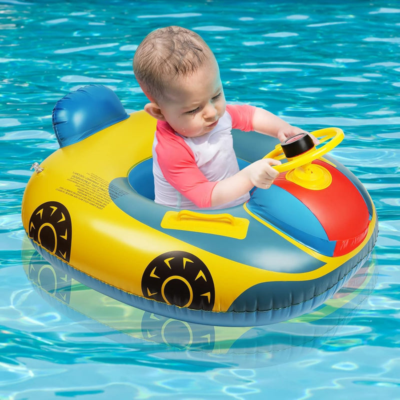 Vicloon Baby Schwimmring,Baby Float Kleinkinder Schwimmsitz,Baby Pool Schwimmring Automobil Stil mit