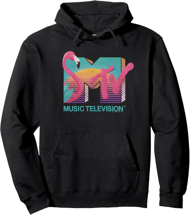 MTV Flamingo Sunset Pullover Hoodie