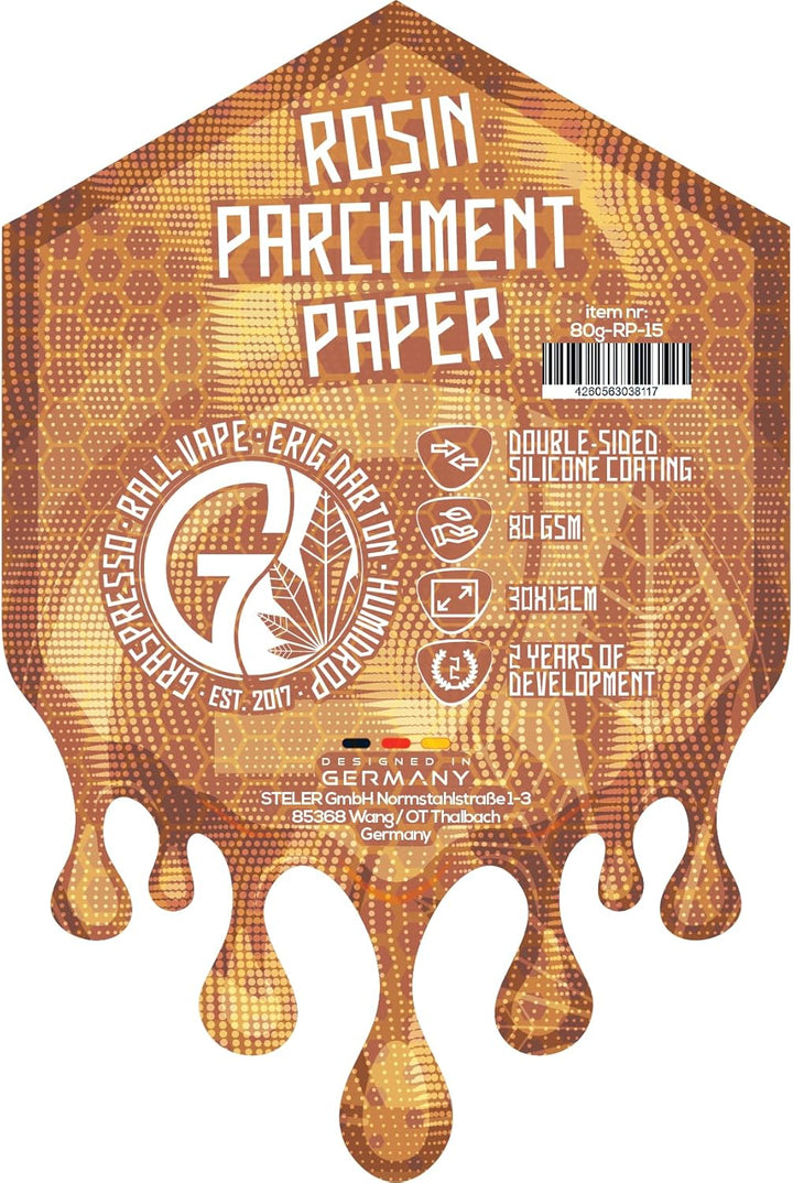 100x Graveda Pergamentpapier 30x30cm Doppelseitig mit Silikon beschichtetes parchment paper - Antifh