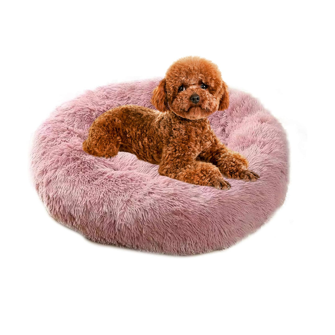 PETCUTE Hundebett Katzenbett Flauschige Marshmallow Katzen Bett Waschbar Runde Katzenkörbchen Weiche