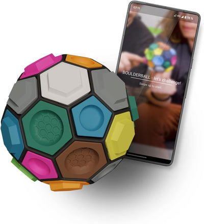 BOULDERBALL 3D Kletterball, Weltneuheit, Klettern auf kleinstem Raum - fördert Konzentration, Kreati