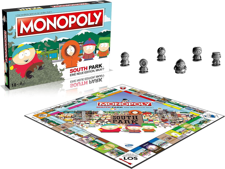 Winning Moves - Monopoly - Southpark - Gesellschaftsspiel - Alter 18+ - Deutsch, 2 Spieler