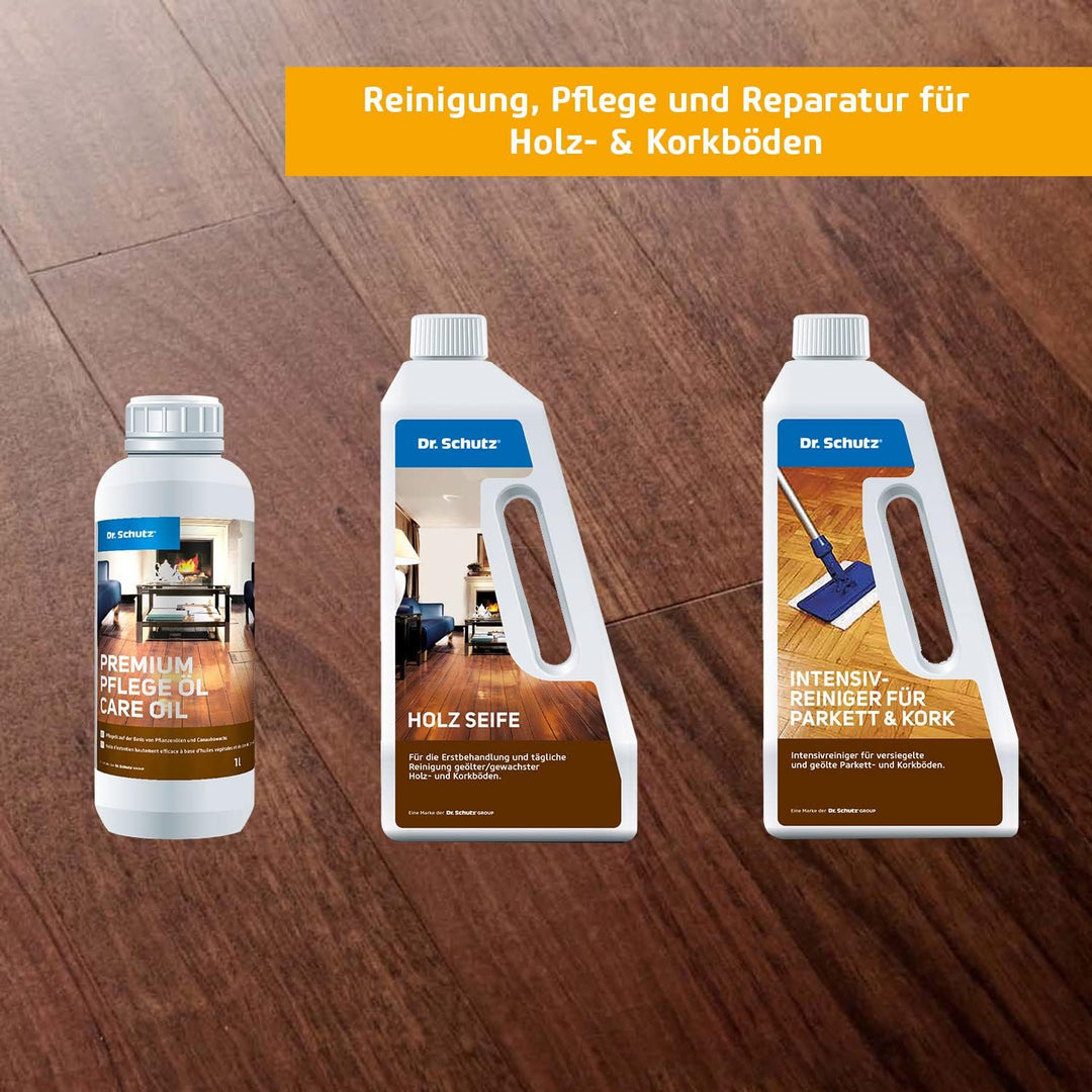 Dr. Schutz H2Oil Parkett Öl wasserbasiert 5 L | seidenmatte Optik | Auffrischung aller geölten Holzb