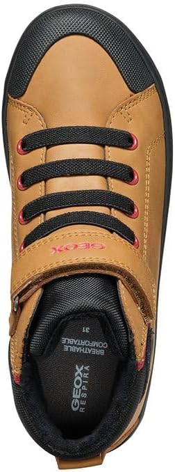 Geox Jungen J Gisli Boy C Sneaker 33 EU Braun, 33 EU Braun