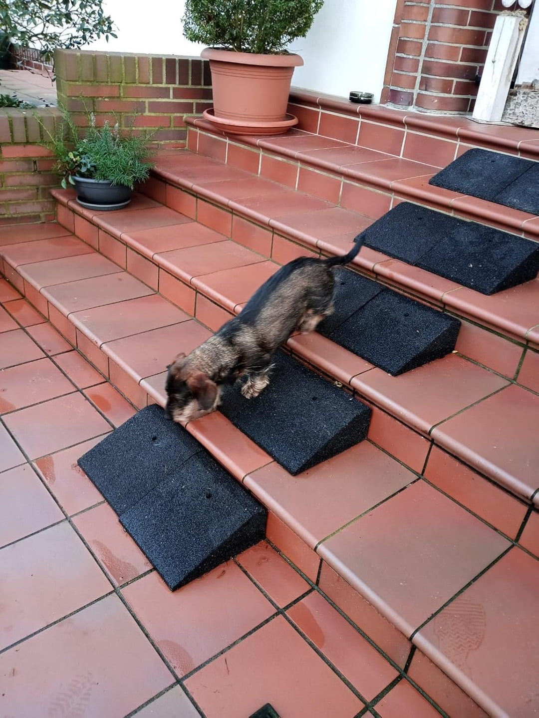 bepco Bordsteinkanten-Rampe 2er Set (2 Stück) LxBxH: 100 x 25 x 8 cm aus Gummi (schwarz) Auffahrramp