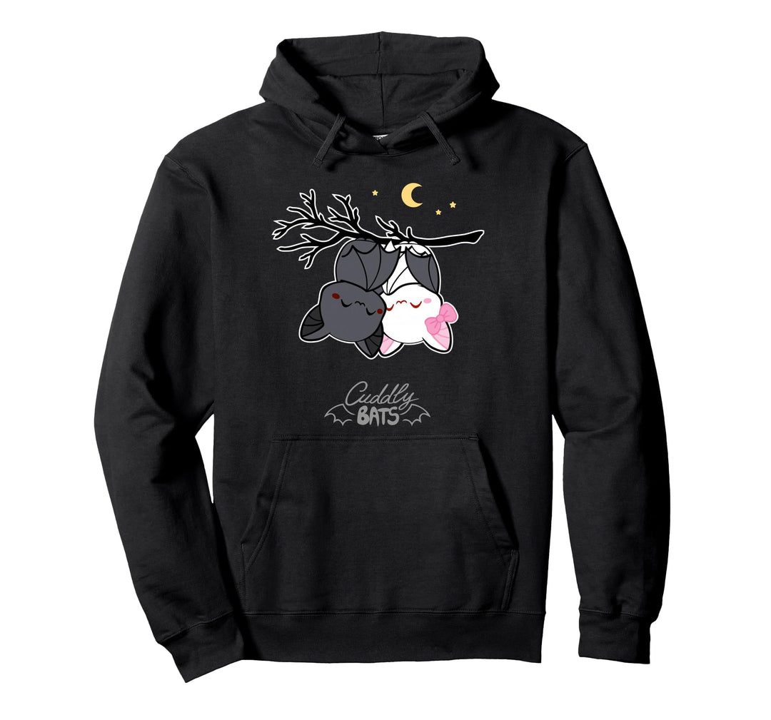 Cute bats sleeping - designed by Cuddly Bats comics Pullover Hoodie