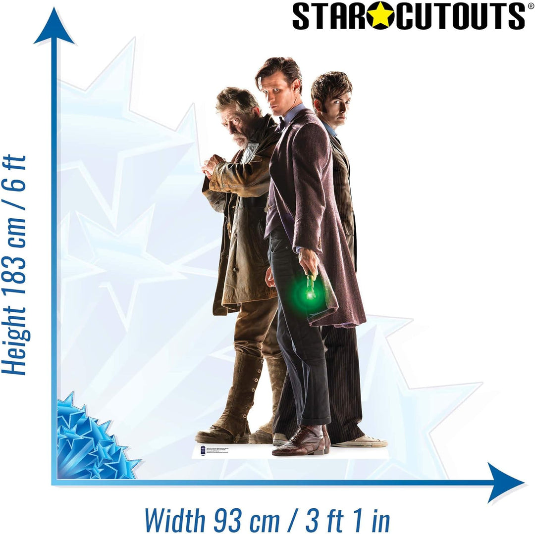 STAR CUTOUTS Doctor Who The Three Doctors Anniversary Special Edition Matt Smith David Tennant and J