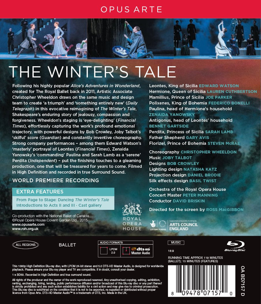 Talbot:The Winter's Tale (Royal Opera House, 2014), Blu-ray