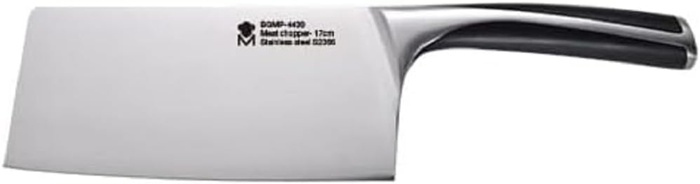 MasterPRO Elegance | 17,5 cm Hackmesser | Hochwertiges Edelstahl-Hackmesser | Matte Oberfläche | Erg