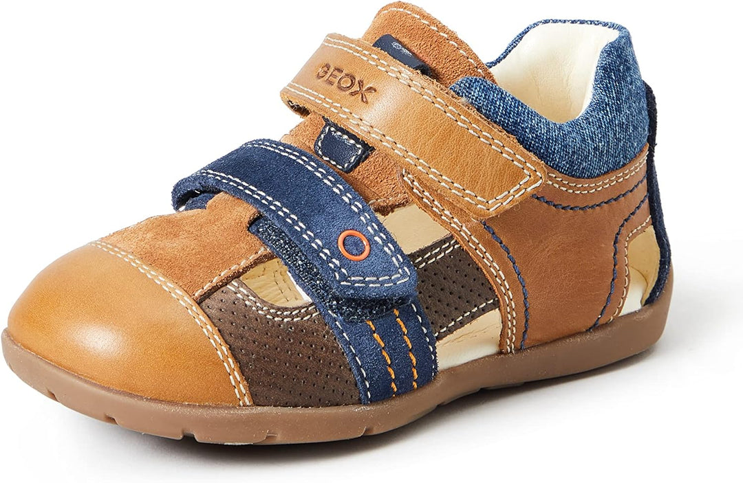 Geox B Kaytan A Lauflernschuhe 22 EU Caramel Navy, 22 EU Caramel Navy