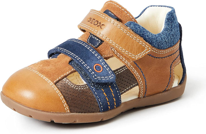 Geox B Kaytan A Lauflernschuhe 22 EU Caramel Navy, 22 EU Caramel Navy
