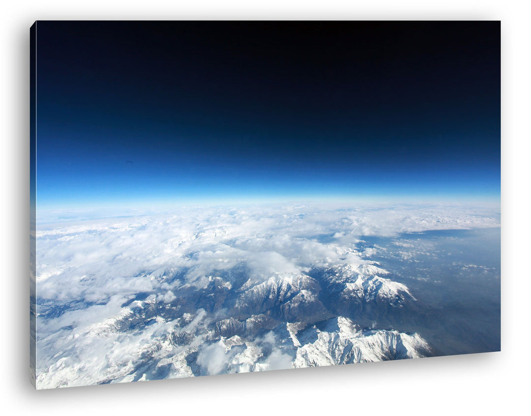 deyoli bemerkenswerte Atmosphäre mit Wolken Format: 80x60 als Leinwand, Motiv fertig gerahmt auf Ech