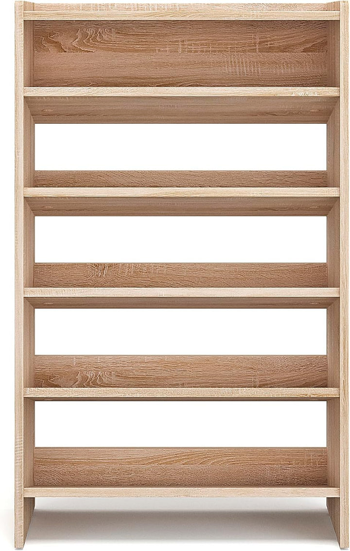 KOMTO Schuhregal Schmal - Schuhablage Flur mit 5 Ebenen Offener Schuhschrank Schuh Organizer Platzsp