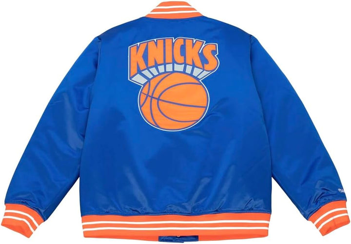 Mitchell & Ness NBA Heavyweight Satin Jacket S New York Knicks, Royal, S New York Knicks, Royal