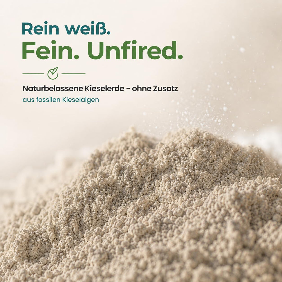 Kieselgur für hühner einstreu Diatomeenerde Pulver Rein unkalziniert gegen die Rote Vogelmilbe 30 kg