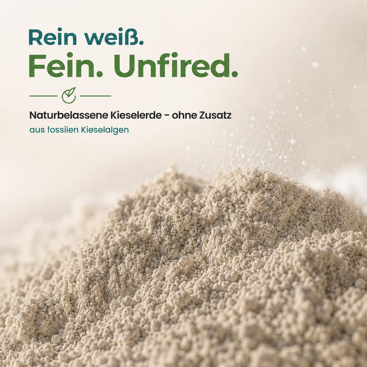 Kieselgur für hühner einstreu Diatomeenerde Pulver Rein unkalziniert gegen die Rote Vogelmilbe 30 kg