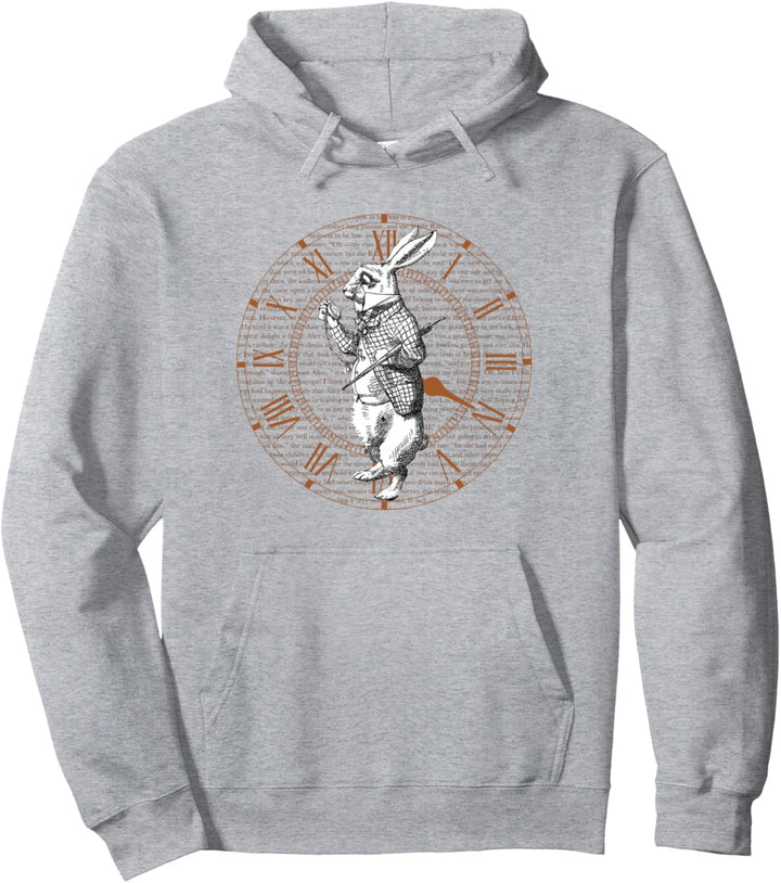 Weisses Kaninchen Vintage Uhr Steampunk T-Shirt Pullover Hoodie
