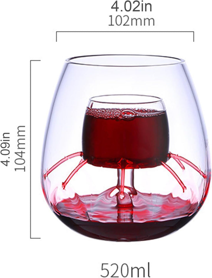 Brunnenbelüfter-Set, Belüften von Weingläsern | Belüften von Glaszubehör,Weingläser-Dekanter mit fla