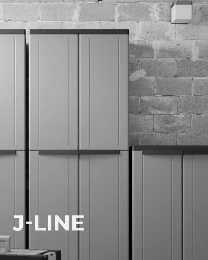 Terry, Jline 368 , Besenschrank mit 2 Türen, Innenregal mit 4 Einlegeböden, für den Innen- und Ausse
