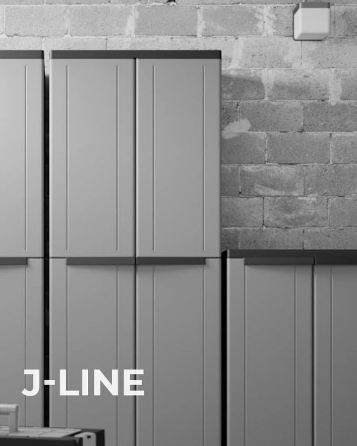 Terry, Jline 368 , Besenschrank mit 2 Türen, Innenregal mit 4 Einlegeböden, für den Innen- und Ausse