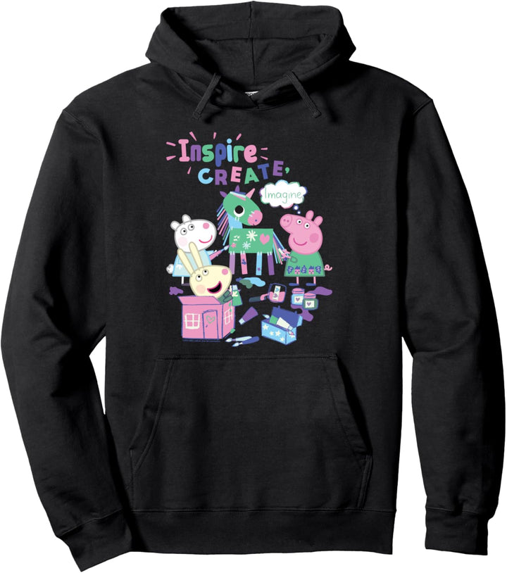 Peppa Wutz Suzy Sheep & Rebecca Rabbit Inspire And Create Pullover Hoodie