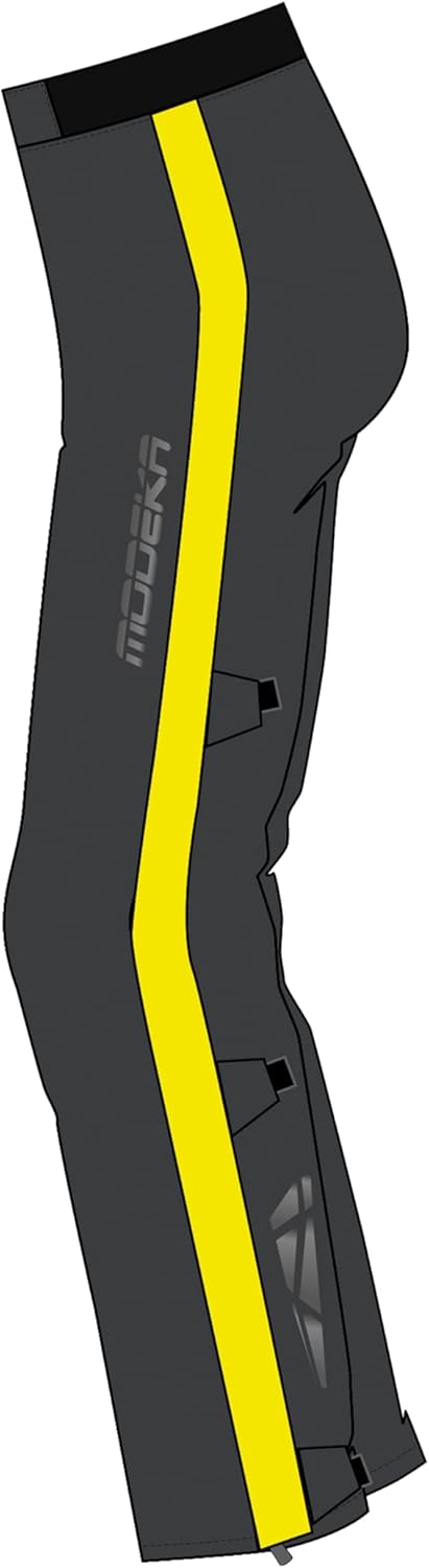 Modeka Hydroflex Motorrad Regenhose, schwarz/neon, 4XL schwarz/neon 4XL, schwarz/neon 4XL