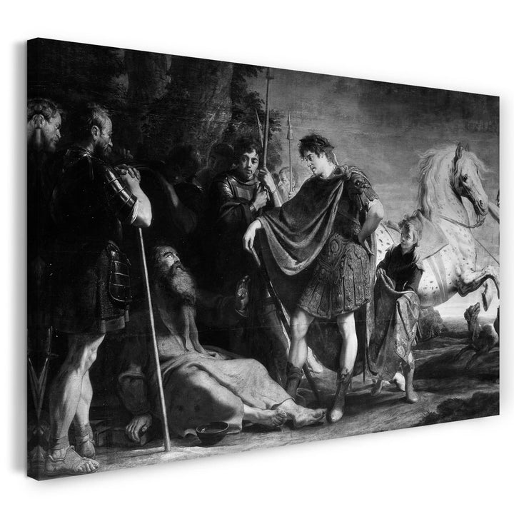 Printed Paintings Leinwand (80x60cm): Gaspar de Crayer - Das Treffen von Alexander dem Grossen und 8
