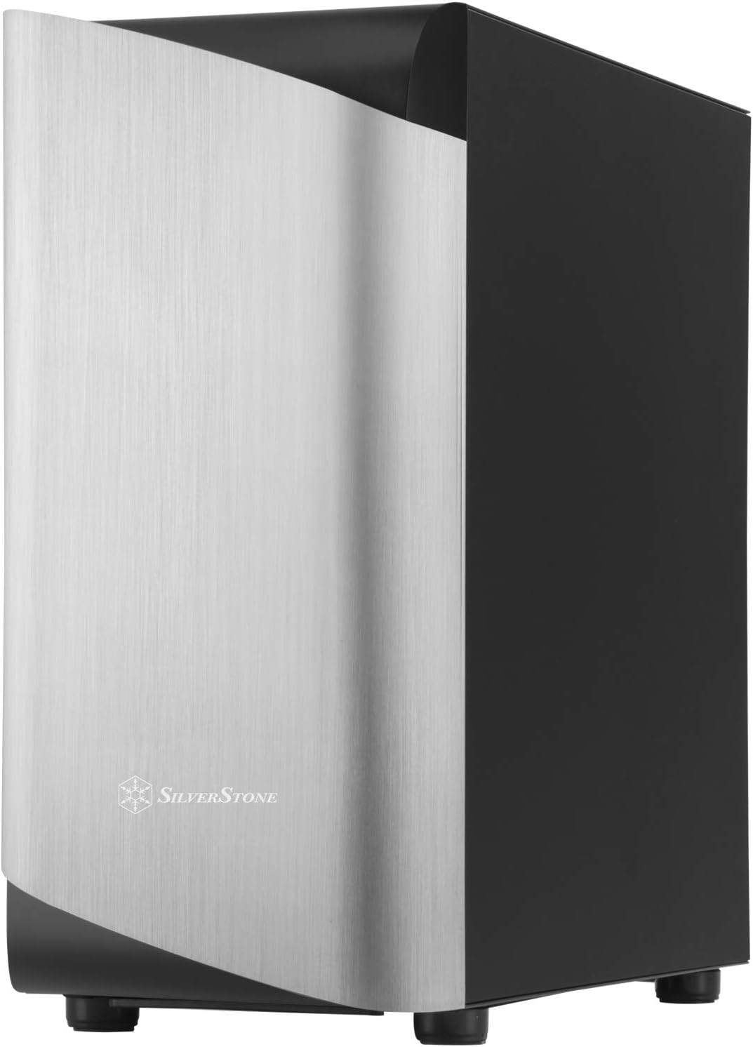 SilverStone Technology SST-SEA1SB-G - SETA A1 Mid-Tower ATX Computer Gehäuse, Seitenteil aus gehärte