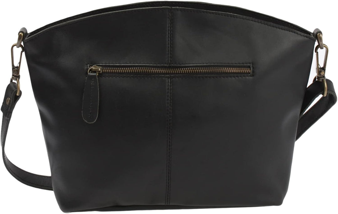 LECONI Umhängetasche für Damen Schultertasche Freizeittasche Damentasche Frauen Ledertasche Handtasc