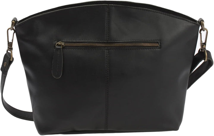 LECONI Umhängetasche für Damen Schultertasche Freizeittasche Damentasche Frauen Ledertasche Handtasc