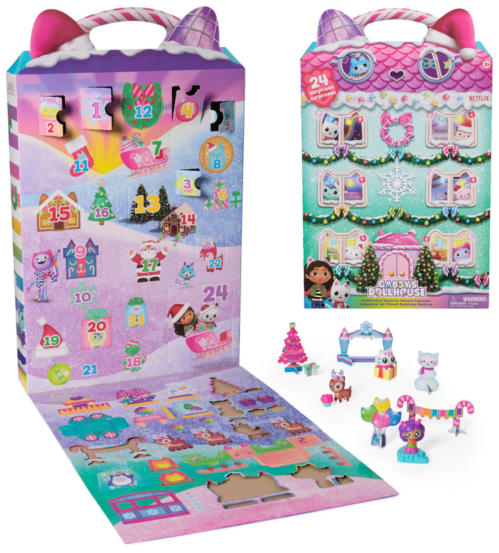Gabby's Dollhouse, Party Adventskalender mit 24 Überraschungen, ab 3 Jahren