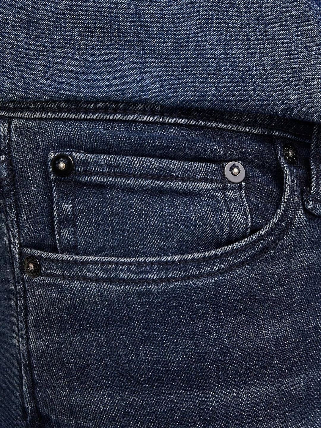 JACK &amp; JONES JJIGLENN Männer Jeans dunkelblau Basics, Casual Wear, Streetwear, 38W / 34L Blue Denim