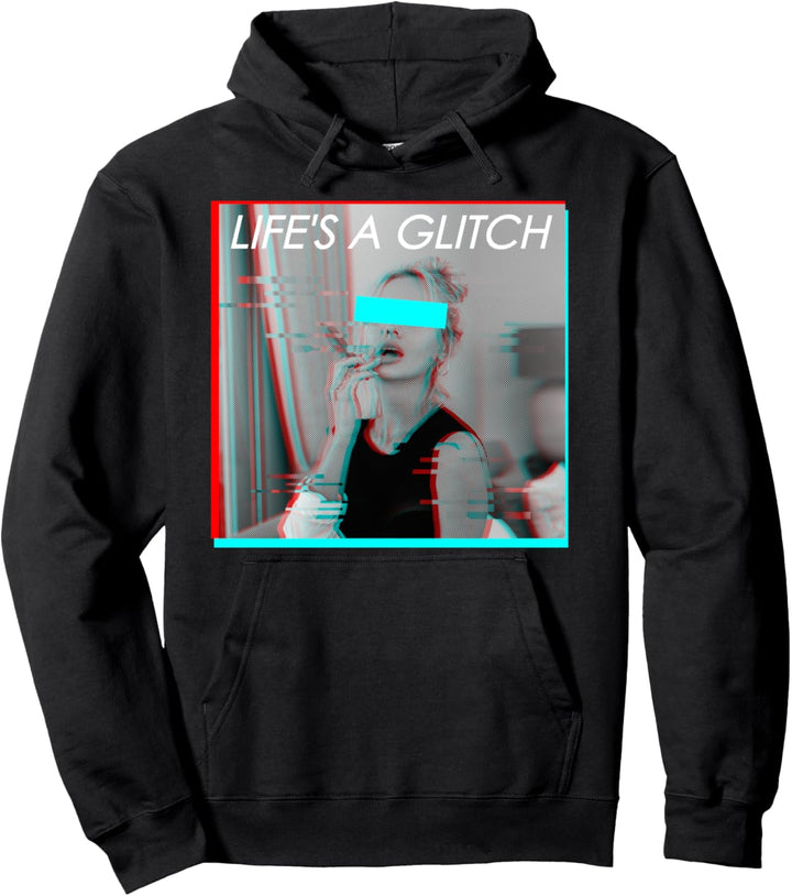Life Is A Glitch - Soft Grunge Ästhetische Frau Pullover Hoodie