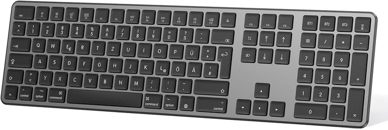 OMOTON Bluetooth Tastatur für Mac(MacBook/MacBook Air/MacBook Pro/iMac/iMac Pro/Mac Pro), wiederaufl