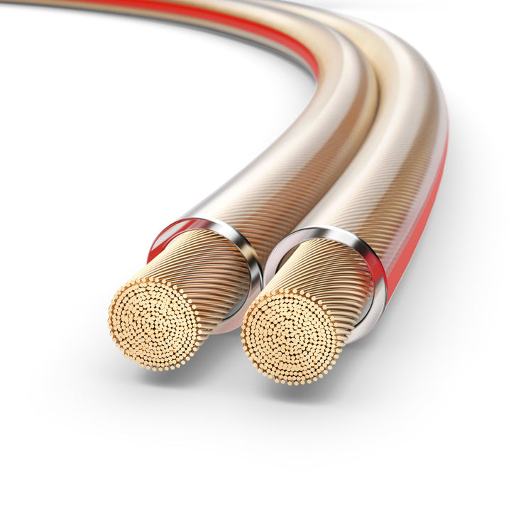 PureLink Lautsprecherkabel OFC 2 x 2,50mm², (0,20mm), 100m, transparent 100m 2 x 2,50mm² (0,20mm) tr