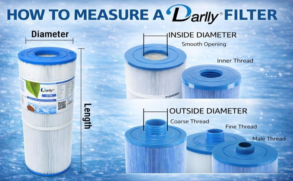 Whirlpool-Filter Unicel c4950 / C-4950 15,2 m Spa Kartusche Pleatco PRB501N Darlly 40506 für Arktis,
