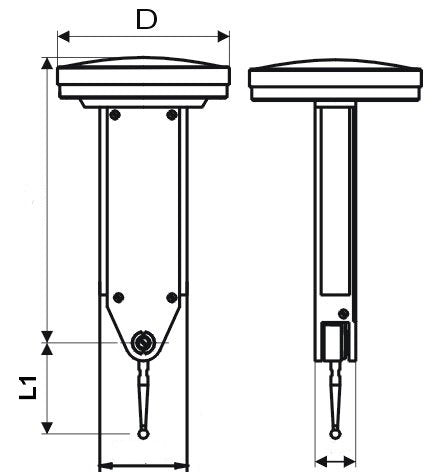 CNC QUALITÄT Fühlhebelmessgerät vertikal 0,8 mm Messbereich, Ablesung 0,01 mm, nach DIN 2274